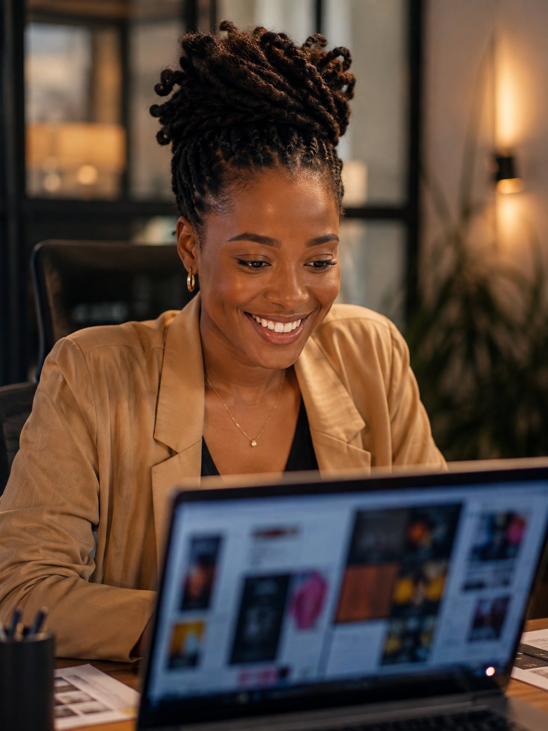 Spécialiste social media travaillant sur les contenus