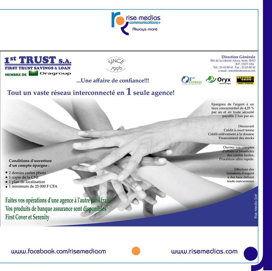 Affiche institutionnelle First Trust S.A.