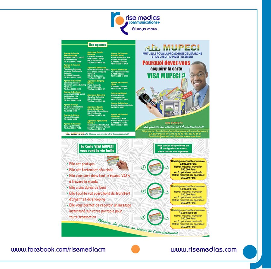 Flyer carte VISA MUPECI