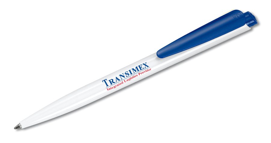 Stylos personnalisés bleu et blanc